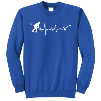 Ice Hockey Heartbeat Ice Hockey Player Great Gift Tall Sweatshirt