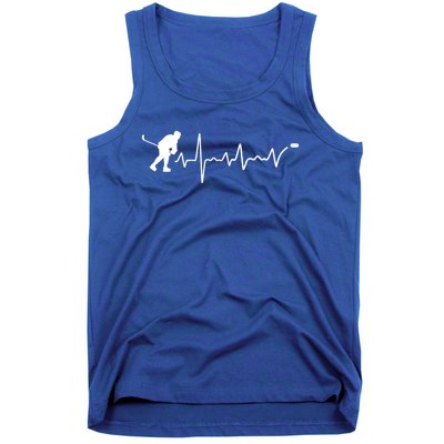 Ice Hockey Heartbeat Ice Hockey Player Great Gift Tank Top