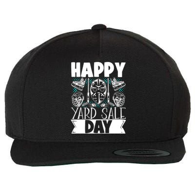 Ice Hockey Happy Yard Sale Day Player Team Gift Wool Snapback Cap