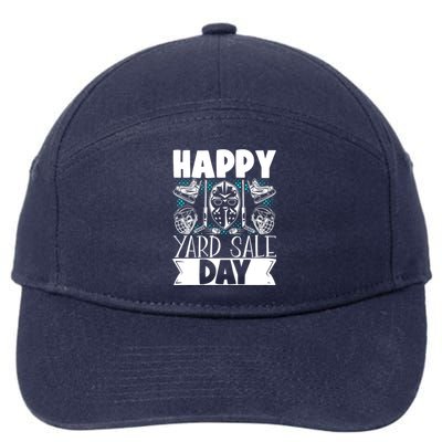 Ice Hockey Happy Yard Sale Day Player Team Gift 7-Panel Snapback Hat