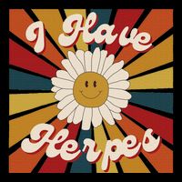 I Have Herpes Funny Retro Offensive Inappropriate Meme Full-Length Apron With Pockets