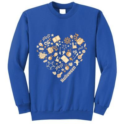 I Heart Halloween Boho Heart Love Halloween Funny Pumpkin Gift Sweatshirt