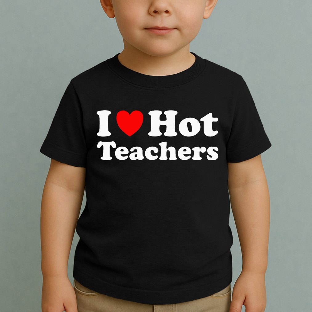 I Heart Hot Teachers I Love Hot Teachers Toddler T-Shirt