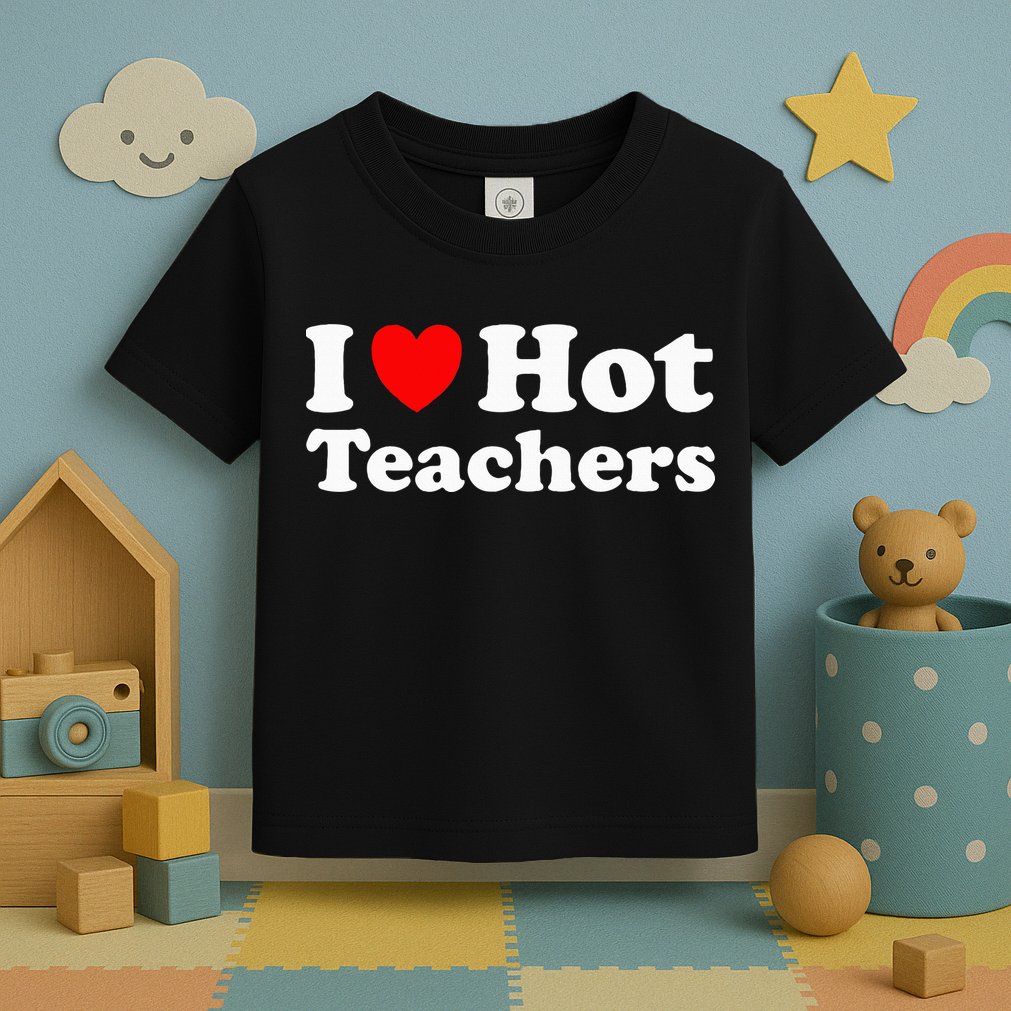 I Heart Hot Teachers I Love Hot Teachers Toddler T-Shirt