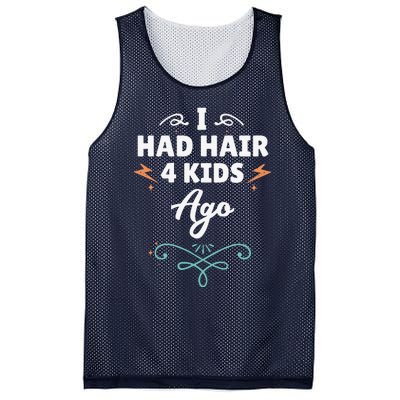 I Had Hair 4 Ago Funny Fathers Day Dad Husband Mesh Reversible Basketball Jersey Tank