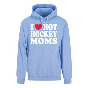 I Heart Hot Hockey Moms Funny I Love Moms Great Gift Unisex Surf Hoodie