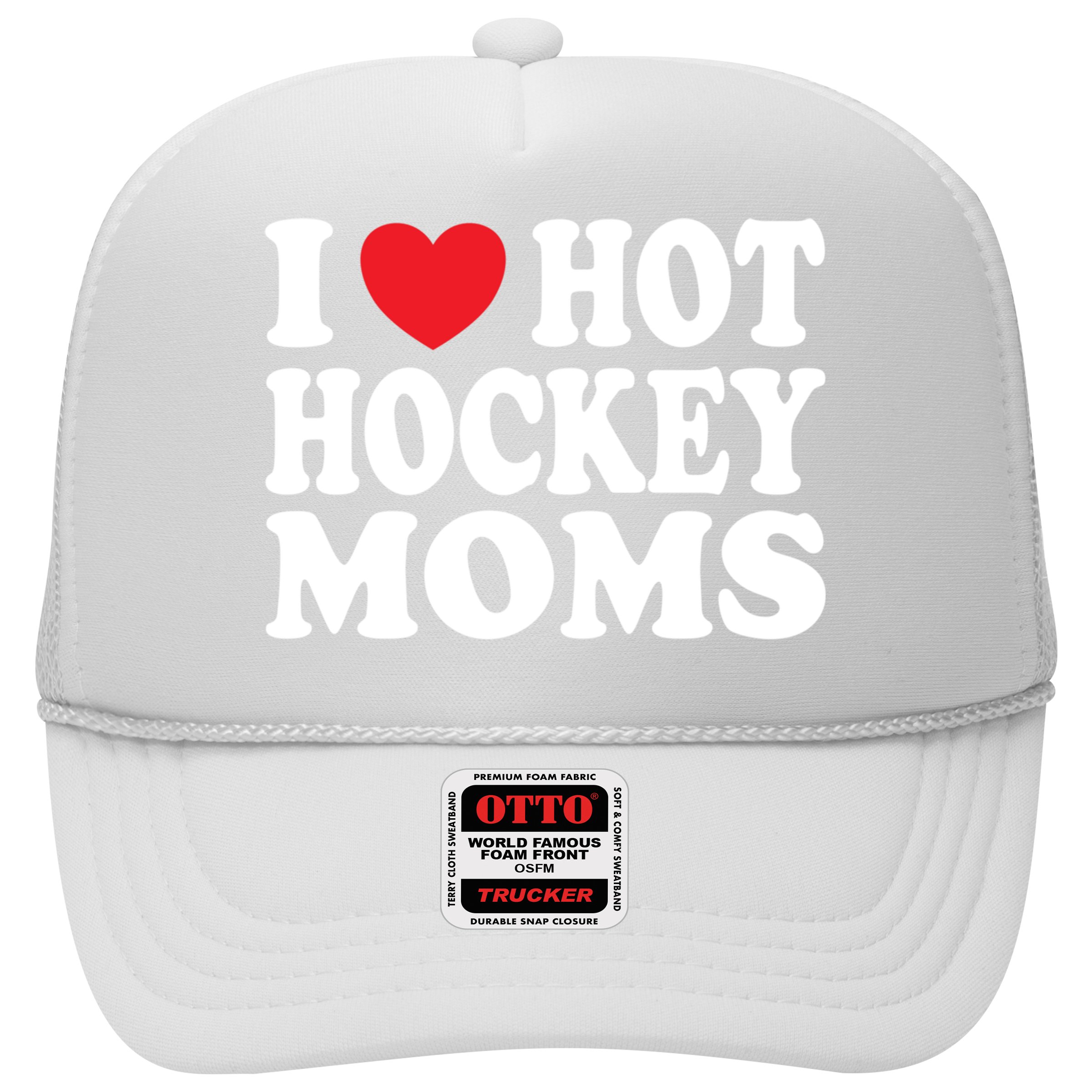 I Heart Hot Hockey Moms Funny I Love Moms Great Gift Hat