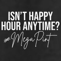 Isn't Happy Hour Anytime Mega Pint Funny Johnny Depp Cool Comfort Performance Bucket Hat