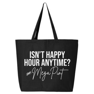 Isn't Happy Hour Anytime Mega Pint Funny Johnny Depp 25L Jumbo Tote