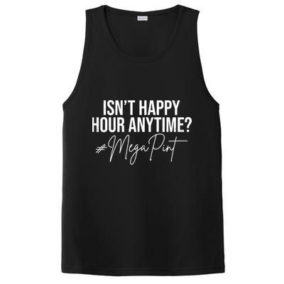 Isn't Happy Hour Anytime Mega Pint Funny Johnny Depp PosiCharge Competitor Tank