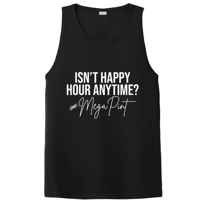 Isn't Happy Hour Anytime Mega Pint Funny Johnny Depp PosiCharge Competitor Tank