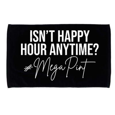 Isn't Happy Hour Anytime Mega Pint Funny Johnny Depp Microfiber Hand Towel