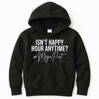 Isn't Happy Hour Anytime Mega Pint Funny Johnny Depp Kids Hoodie