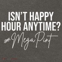 Isn't Happy Hour Anytime Mega Pint Funny Johnny Depp Cotton Canvas Backpack