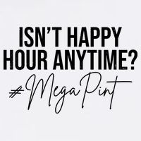 Isn't Happy Hour Anytime Mega Pint Funny Johnny Depp Garment-Dyed Sweatshirt
