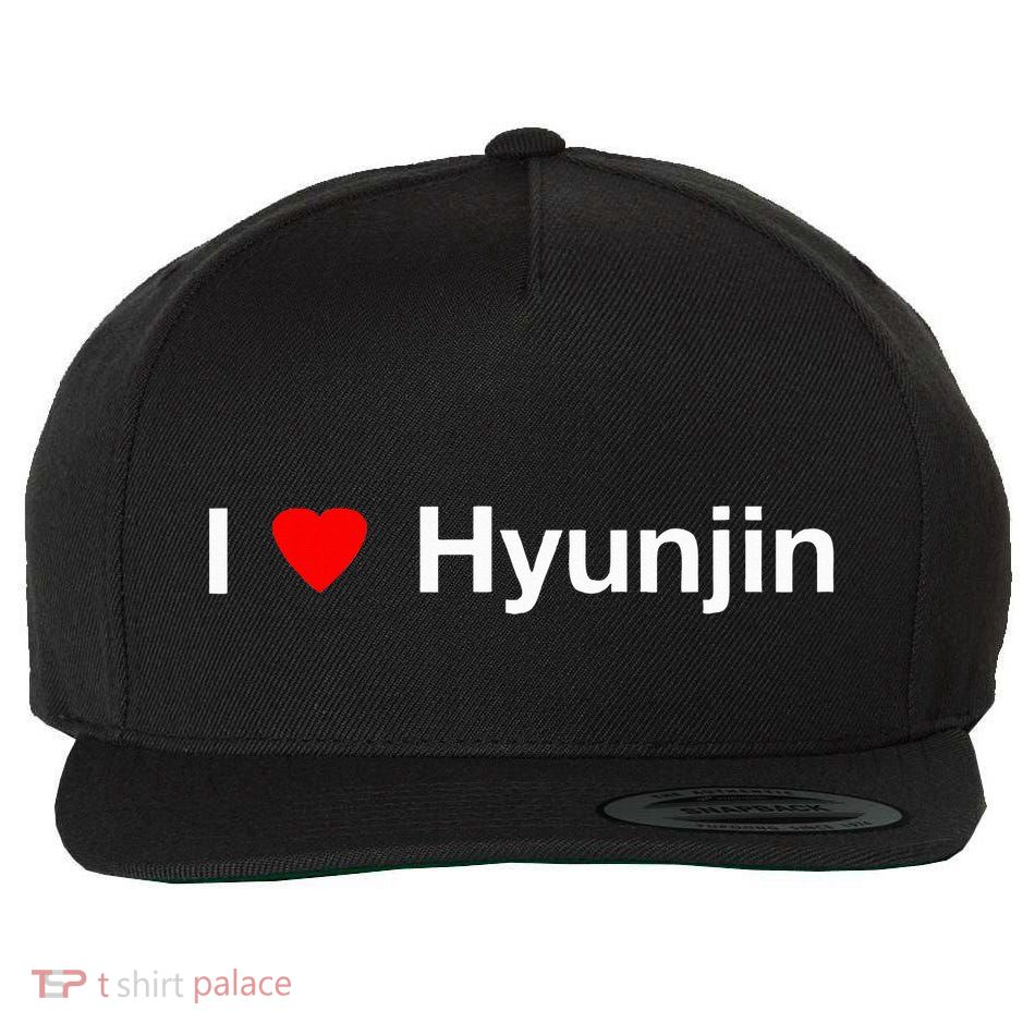 I Heart Hyunjin Wool Snapback Cap