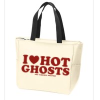I Heart Hot Ghosts Zip Tote Bag