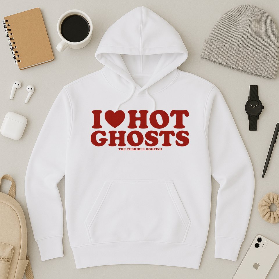 I Heart Hot Ghosts Hoodie