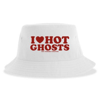 I Heart Hot Ghosts Sustainable Bucket Hat