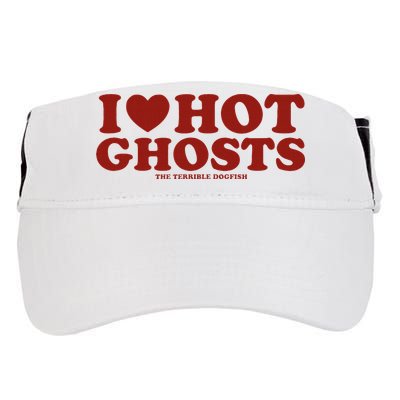 I Heart Hot Ghosts Adult Drive Performance Visor