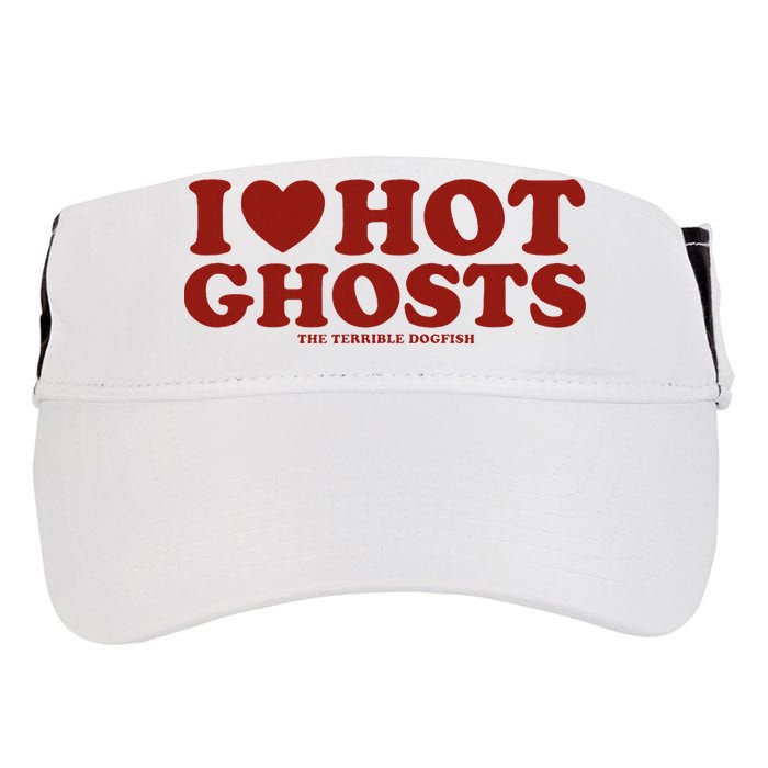 I Heart Hot Ghosts Adult Drive Performance Visor
