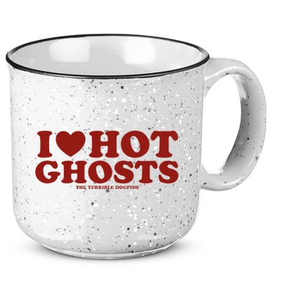I Heart Hot Ghosts 15oz Campfire Ceramic Mug