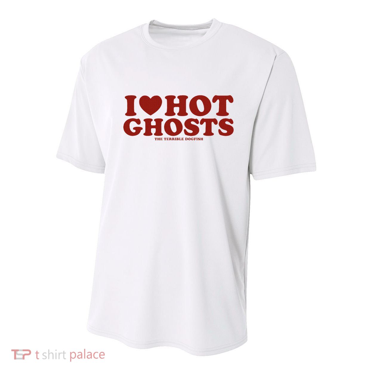 I Heart Hot Ghosts Youth Performance Sprint T-Shirt