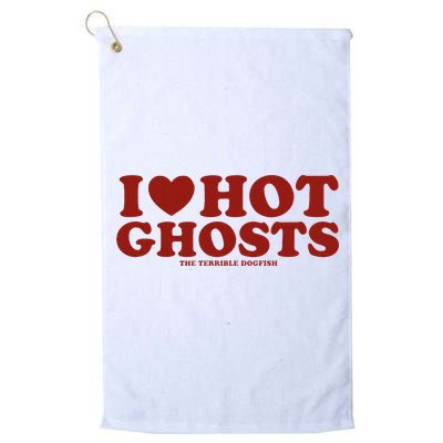 I Heart Hot Ghosts Golf Towel
