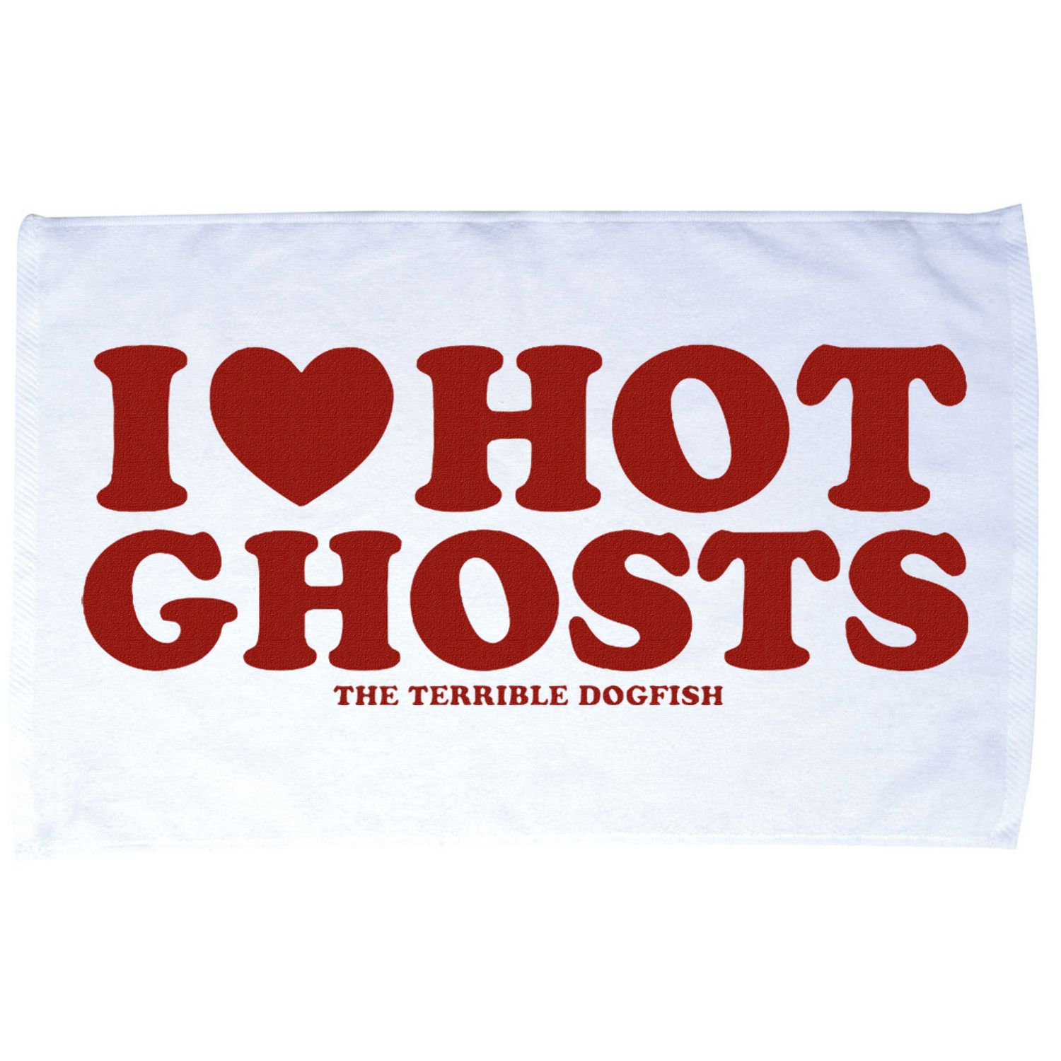 I Heart Hot Ghosts Microfiber Hand Towel