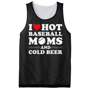 I Heart Hot baseball MomsI Love Hot baseball Mom Cold Beer Mesh Reversible Basketball Jersey Tank