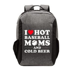 I Heart Hot baseball MomsI Love Hot baseball Mom Cold Beer Vector Backpack