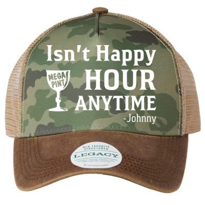 Isn't Happy Hour Anytime Justice For Johnny Depp Mega Pint Legacy Tie Dye Trucker Hat