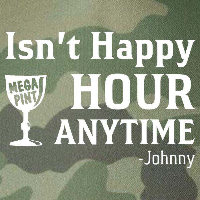 Isn't Happy Hour Anytime Justice For Johnny Depp Mega Pint Legacy Tie Dye Trucker Hat