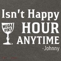 Isn't Happy Hour Anytime Justice For Johnny Depp Mega Pint Cotton Canvas Backpack