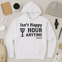 Isn't Happy Hour Anytime Justice For Johnny Depp Mega Pint Hoodie