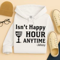 Isn't Happy Hour Anytime Justice For Johnny Depp Mega Pint Hoodie
