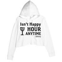 Isn't Happy Hour Anytime Justice For Johnny Depp Mega Pint Crop Fleece Hoodie