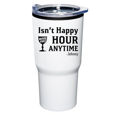 Isn't Happy Hour Anytime Justice For Johnny Depp Mega Pint Tumbler