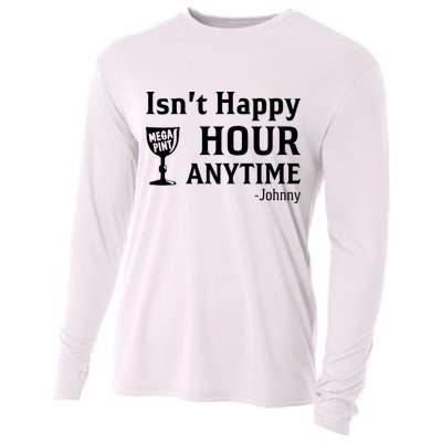 Isn't Happy Hour Anytime Justice For Johnny Depp Mega Pint Cooling Performance Long Sleeve Crew