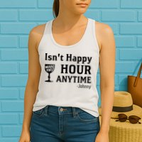 Isn't Happy Hour Anytime Justice For Johnny Depp Mega Pint Womens Tank Top