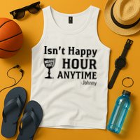 Isn't Happy Hour Anytime Justice For Johnny Depp Mega Pint Tank Top
