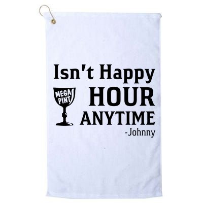 Isn't Happy Hour Anytime Justice For Johnny Depp Mega Pint Golf Towel
