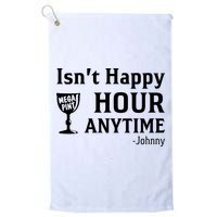 Isn't Happy Hour Anytime Justice For Johnny Depp Mega Pint Golf Towel