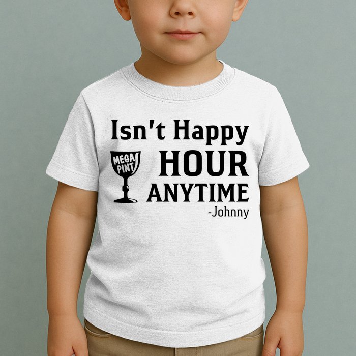 Isn't Happy Hour Anytime Justice For Johnny Depp Mega Pint Toddler T-Shirt