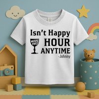 Isn't Happy Hour Anytime Justice For Johnny Depp Mega Pint Toddler T-Shirt