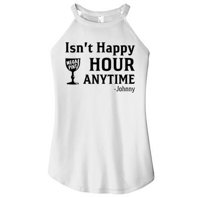 Isn't Happy Hour Anytime Justice For Johnny Depp Mega Pint Women's Perfect Tri Rocker Tank
