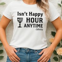Isn't Happy Hour Anytime Justice For Johnny Depp Mega Pint Womens T-Shirt