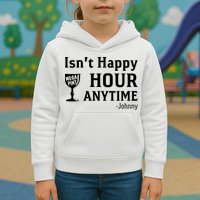 Isn't Happy Hour Anytime Justice For Johnny Depp Mega Pint Kids Hoodie
