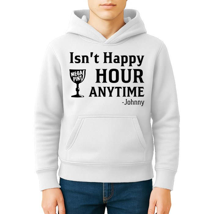Isn't Happy Hour Anytime Justice For Johnny Depp Mega Pint Kids Hoodie