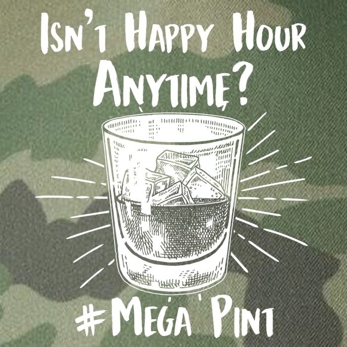 Isn't Happy Hour Anytime? #Mega Pint Legacy Tie Dye Trucker Hat
